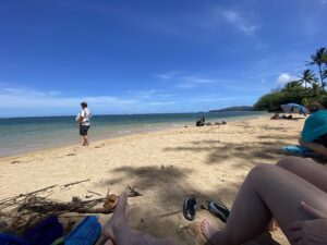 Personal Travel Planner on Anini Beach, Kauai, Hawaii